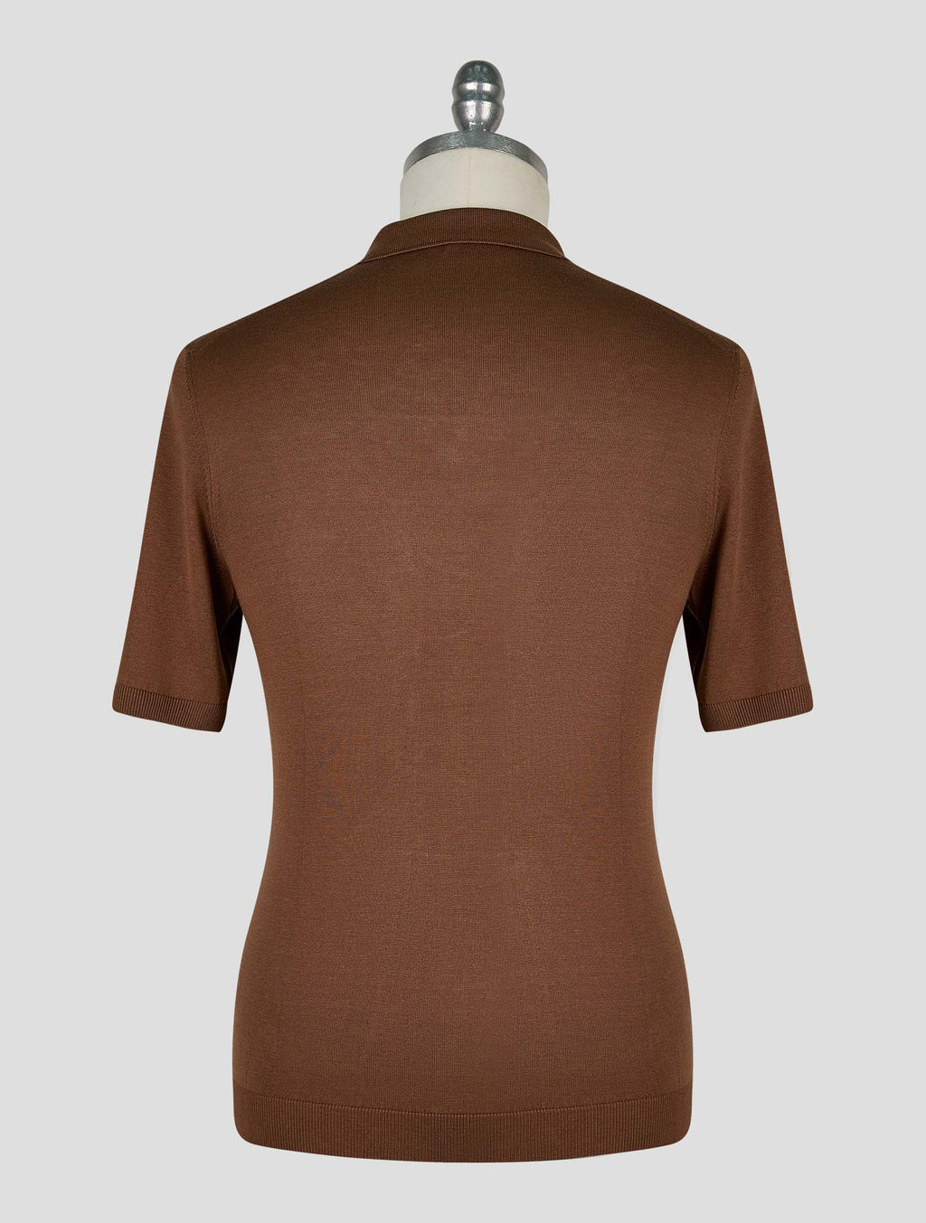 Gran Sasso Brown Silk Polo 3