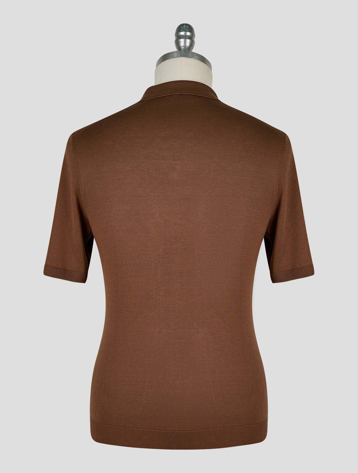 Gran Sasso Brown Silk Polo 3