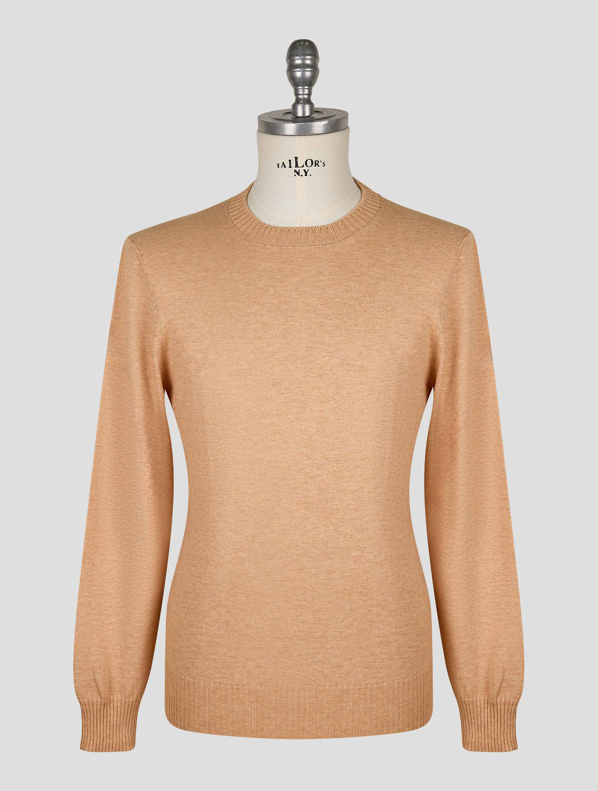 Gran Sasso Sand Cotton Cashmere Sweater Crewneck 1