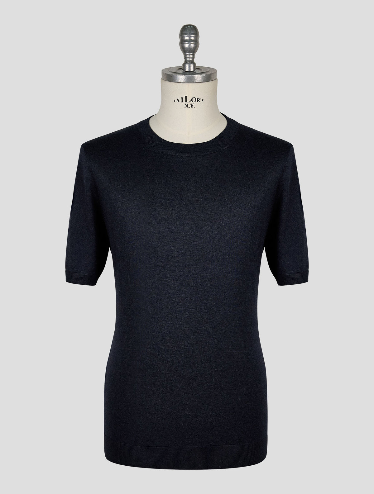 Gran Sasso Dark Blue Silk T-Shirt 1