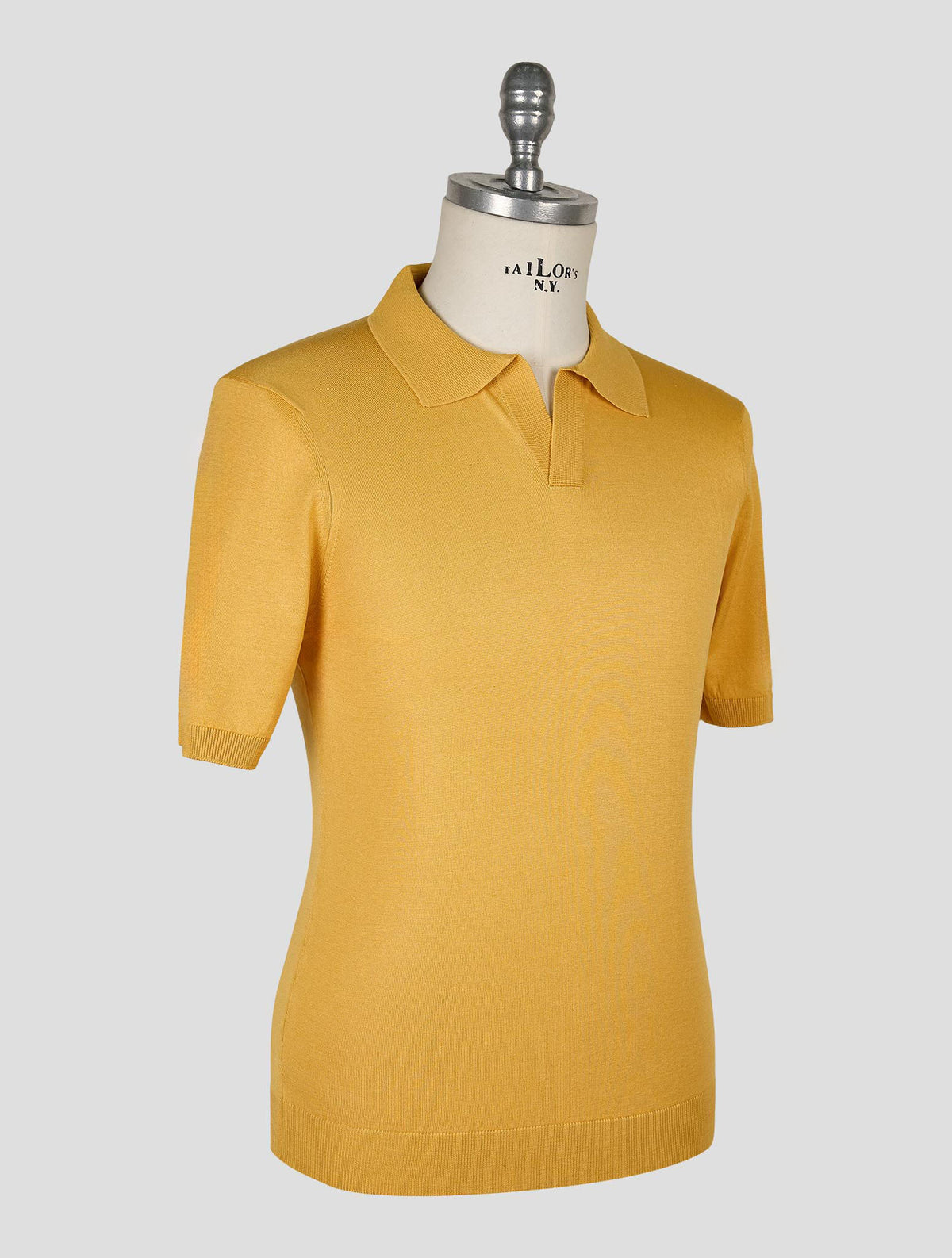 Gran Sasso Mustard Silk Polo 2