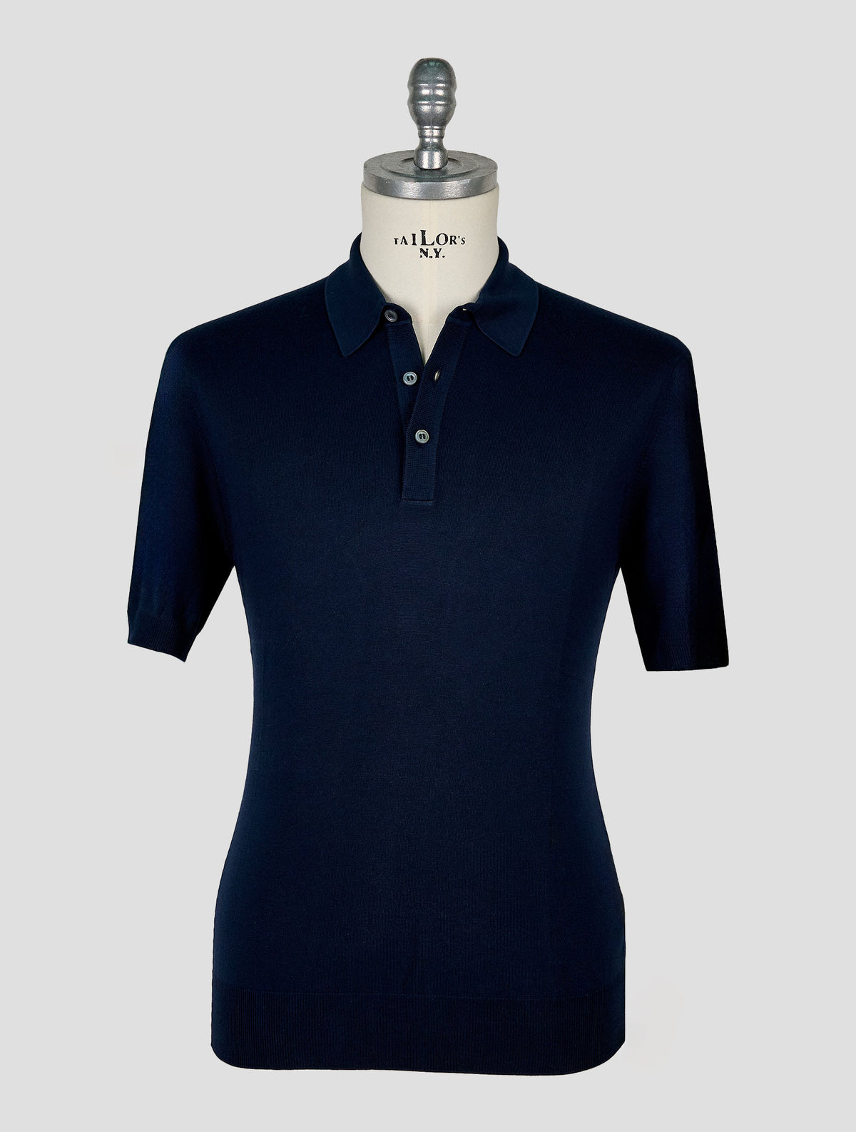 Gran Sasso Dark Blue Cotton Polo 1