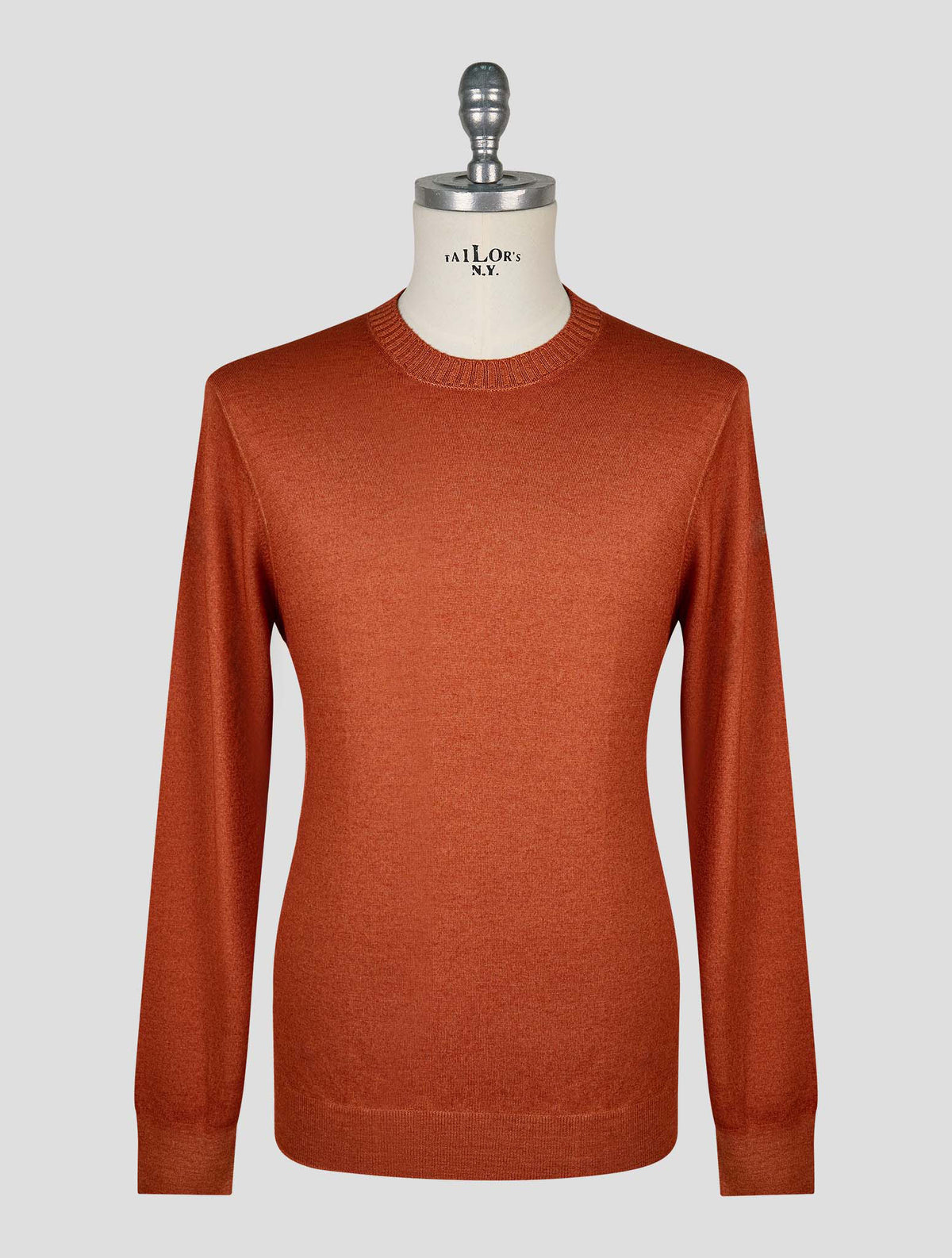 Gran Sasso Orange Virgin Wool Sweater Crewneck 1