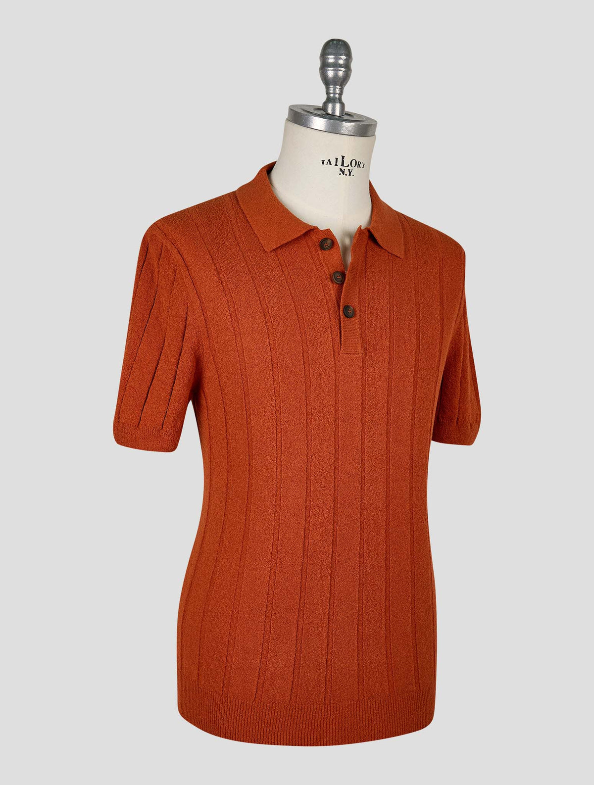 Gran Sasso Orange Cotton Pa Polo 2