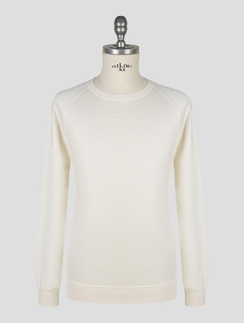 Gran Sasso Orange Cotton Cashmere Sweater Crewneck 1