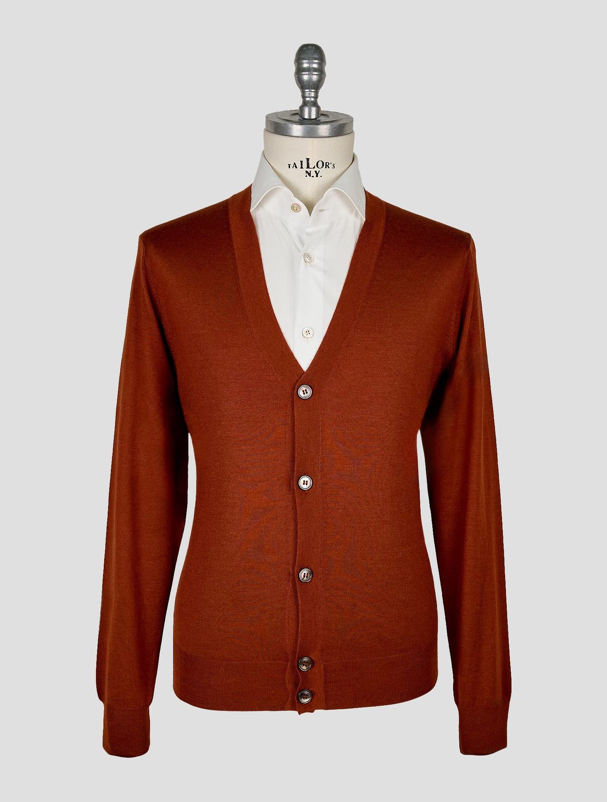 Gran Sasso Brown Cotton Cardigan 1