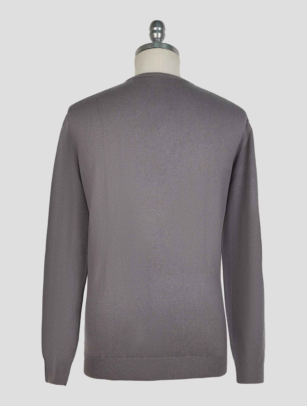 Finamore 1925 Gray Cashmere Sweater Crewneck