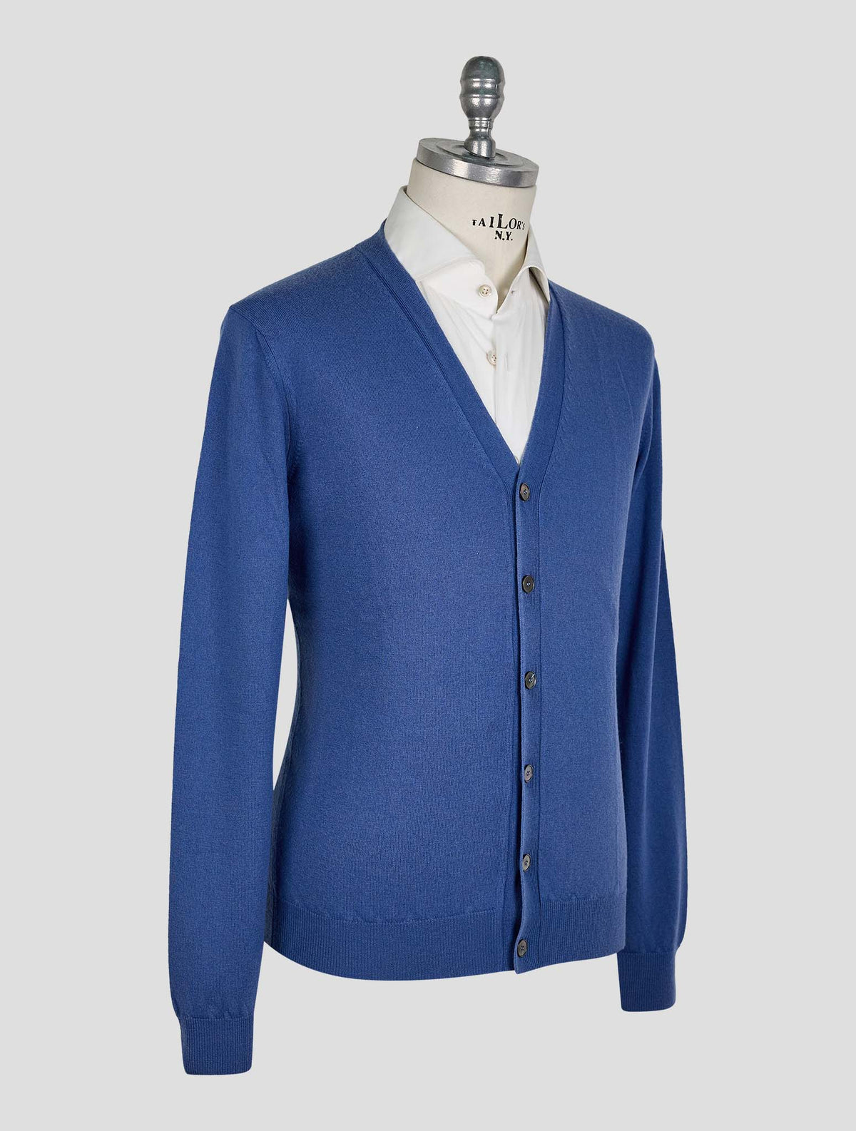 Finamore 1925 Blue Cashmere Cardigan