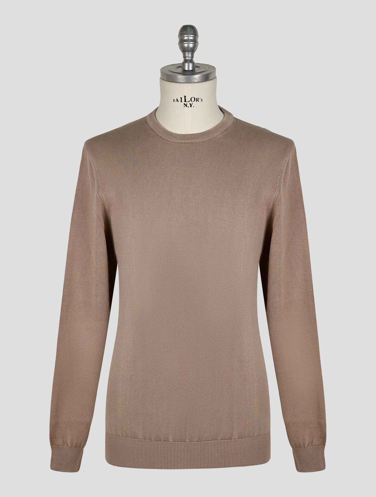 Finamore 1925 Beige Cotton Sweater Crewneck