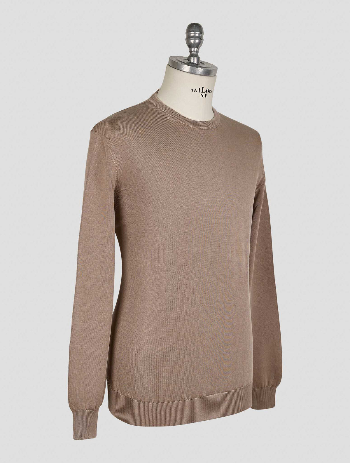 Finamore 1925 Beige Cotton Sweater Crewneck
