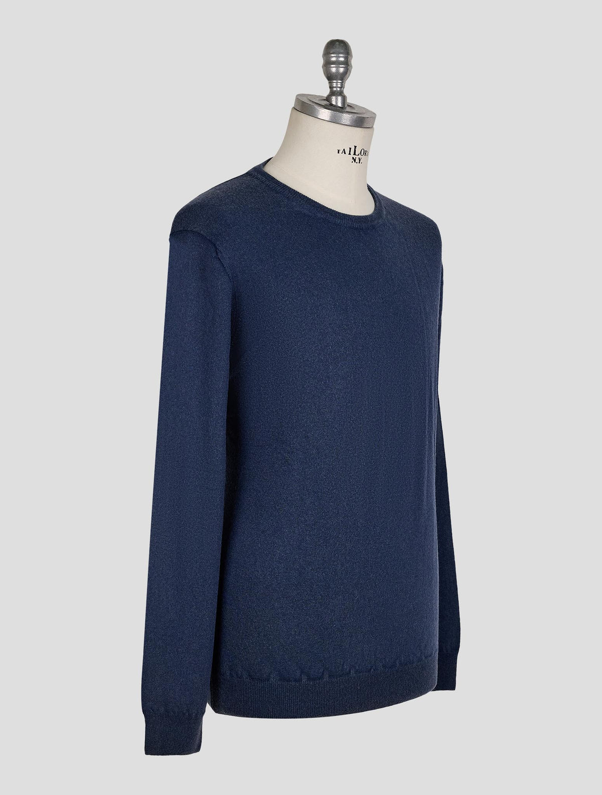 Finamore 1925 Blue Wool Sweater Crewneck
