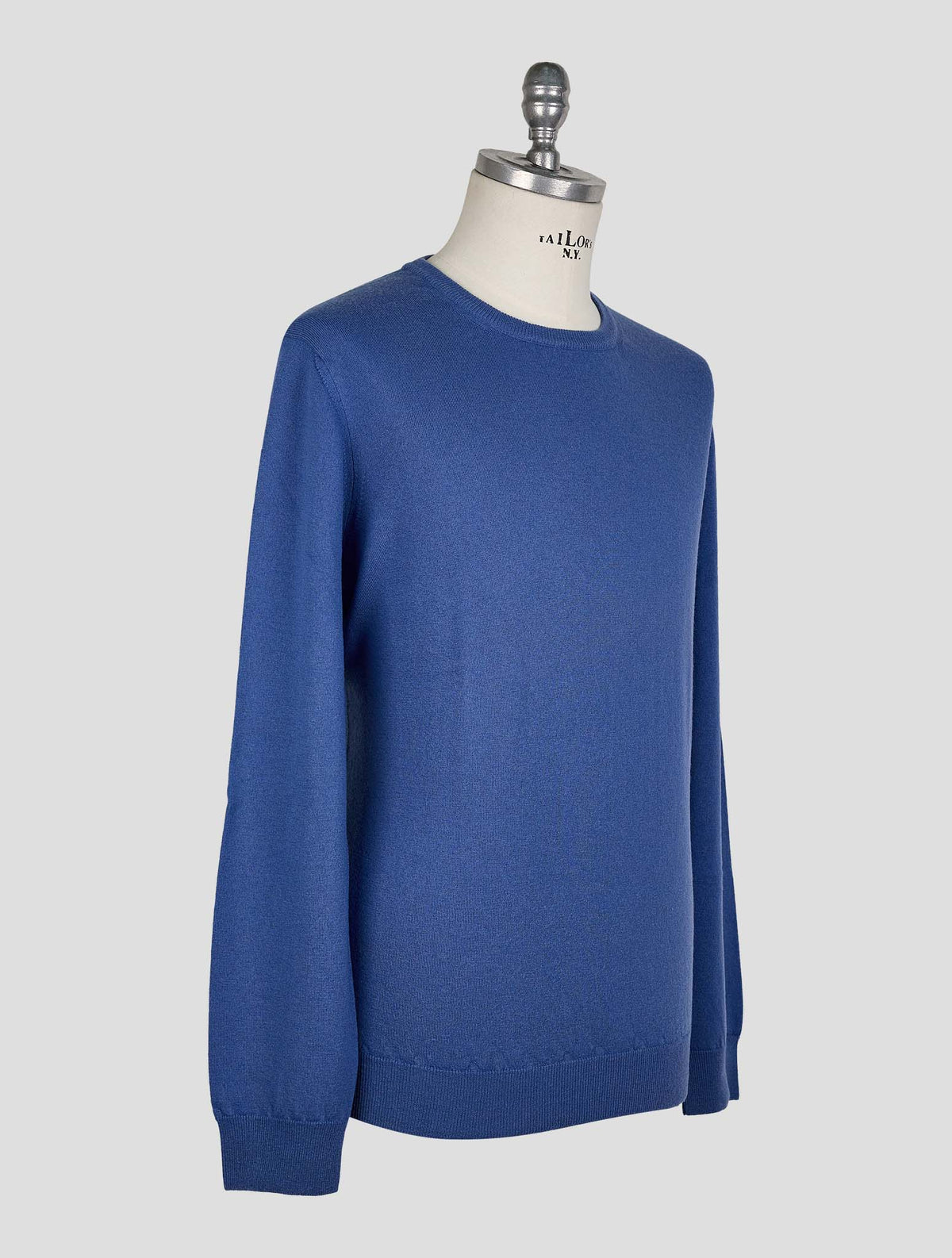 Finamore 1925 Blue Wool Sweater Crewneck