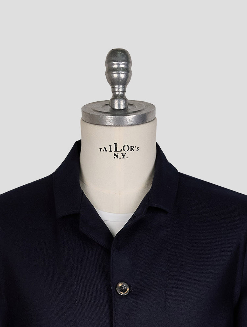 Finamore 1925 Dark Blue Cashmere Jacket Overshirt