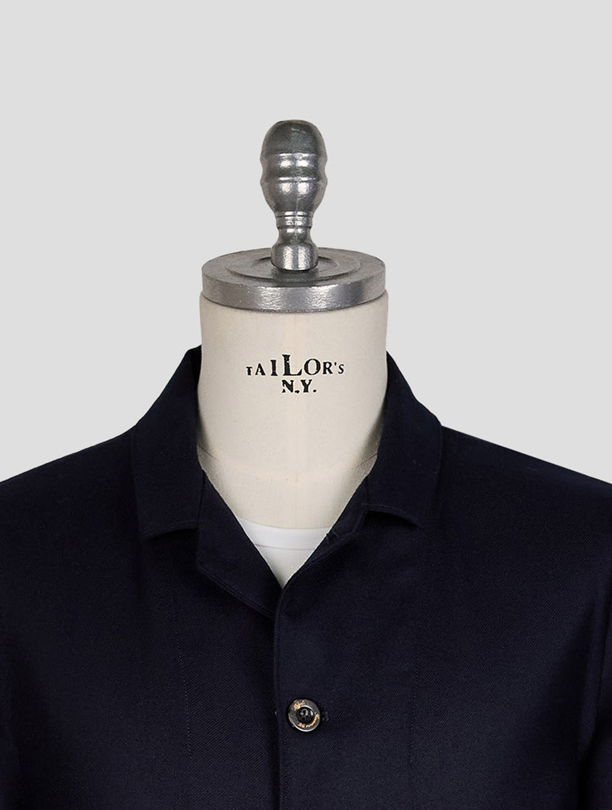 Finamore 1925 Dark Blue Cashmere Jacket Overshirt