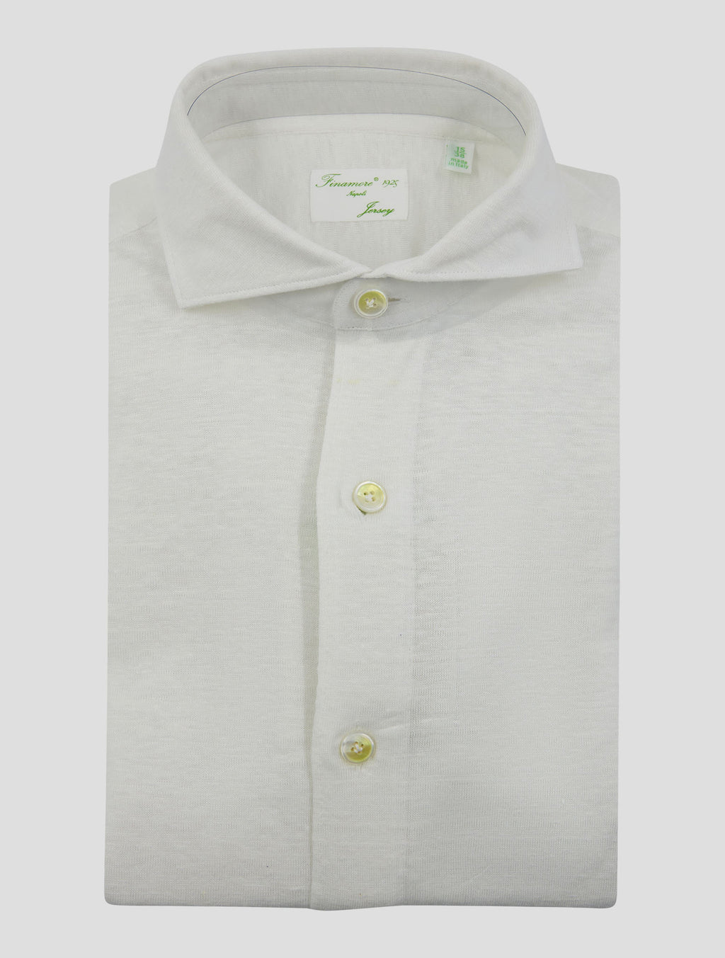 Finamore 1925 White Linen Shirt TORONTO