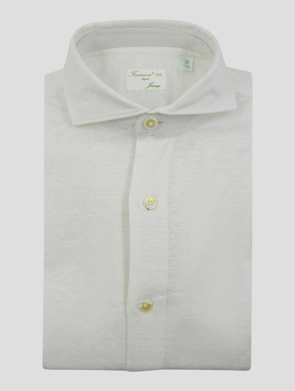 Finamore 1925 White Linen Shirt TORONTO
