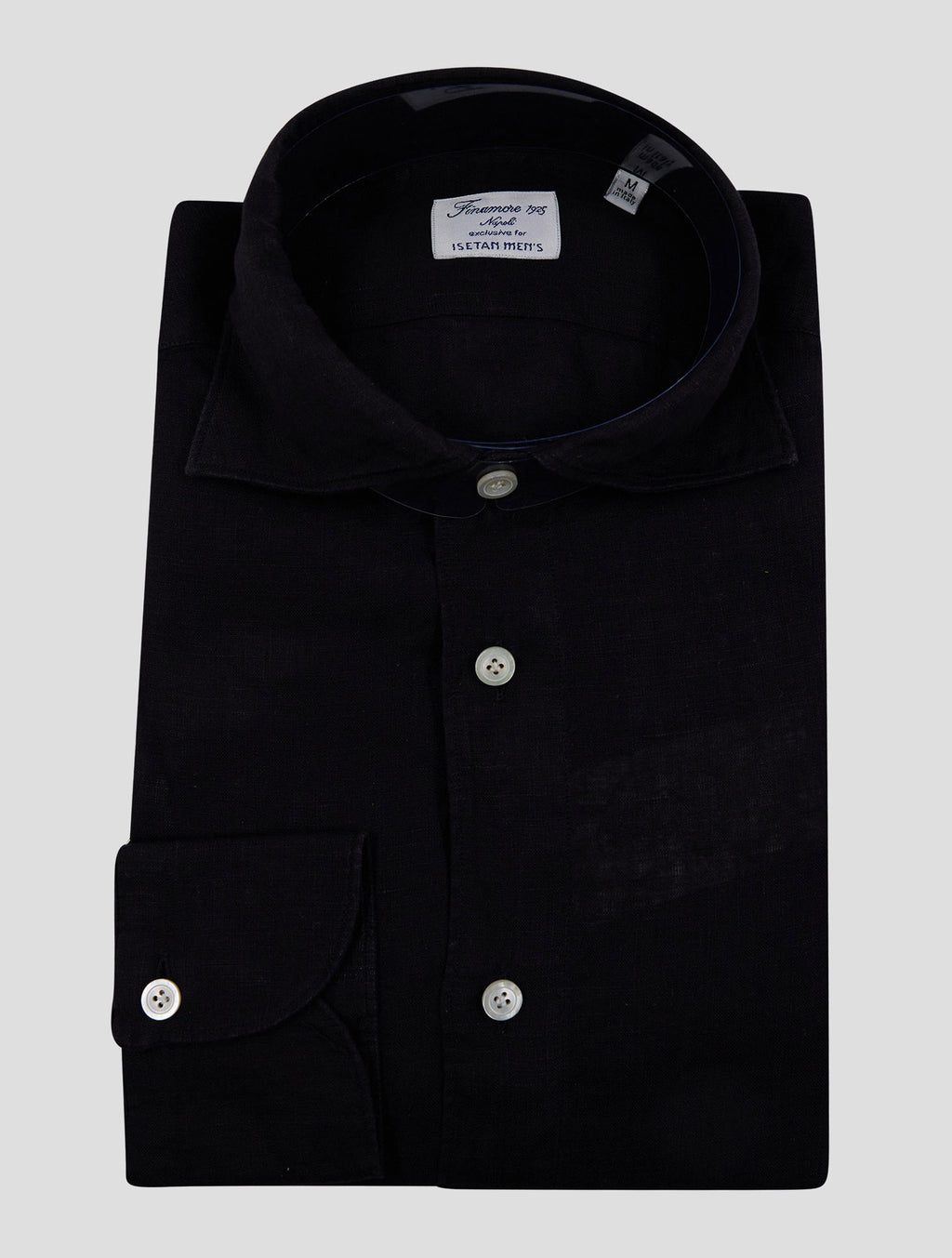 Finamore 1925 Black Linen Shirt BALI