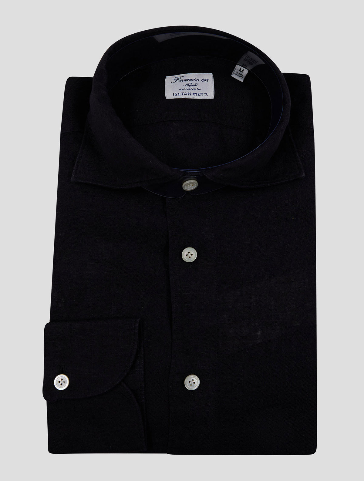 Finamore 1925 Black Linen Shirt BALI
