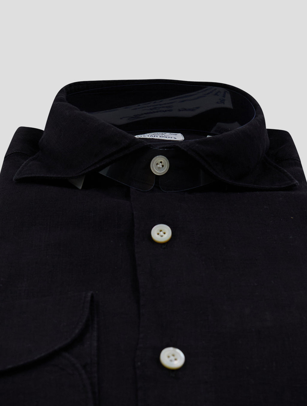 Finamore 1925 Black Linen Shirt BALI