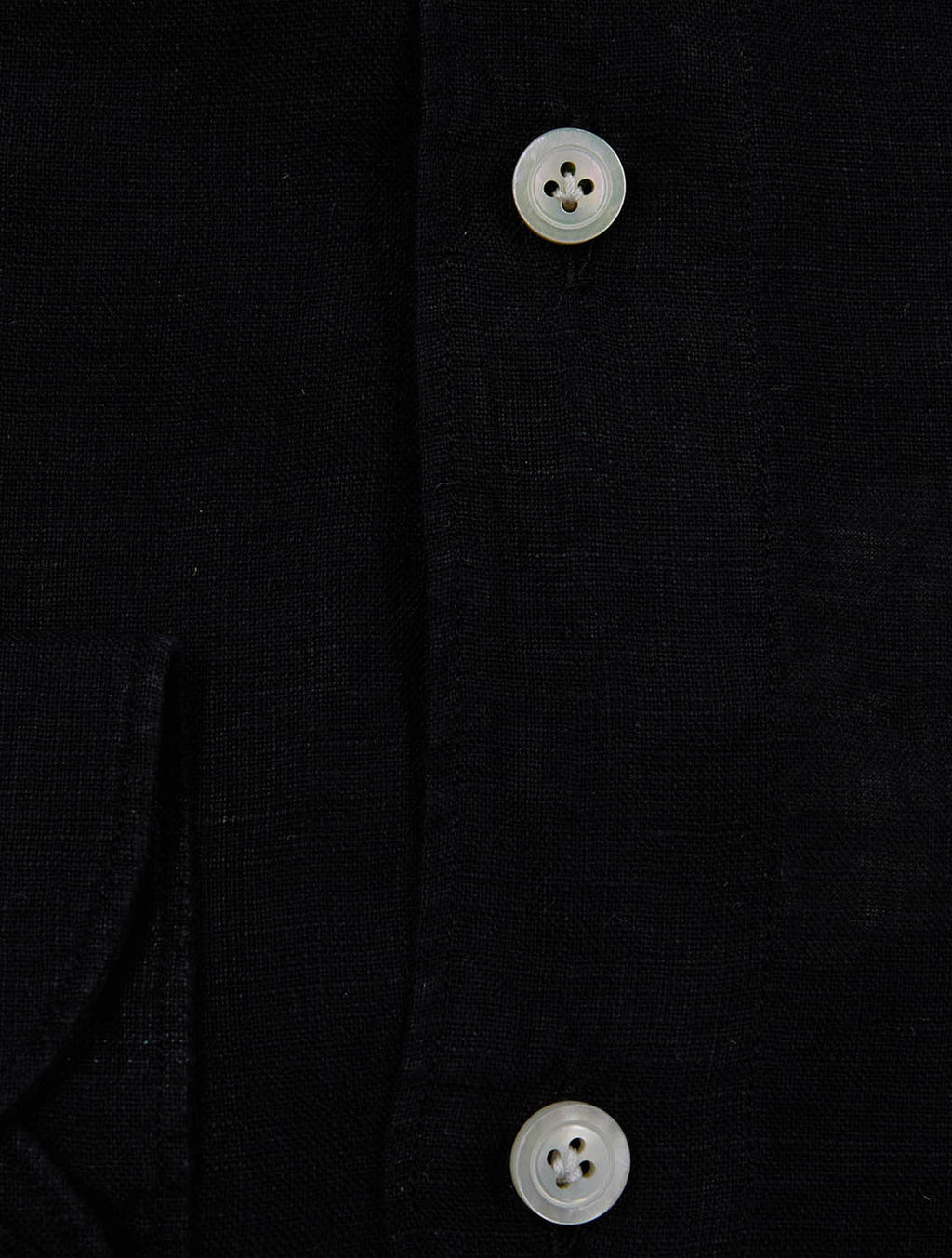 Finamore 1925 Black Linen Shirt BALI