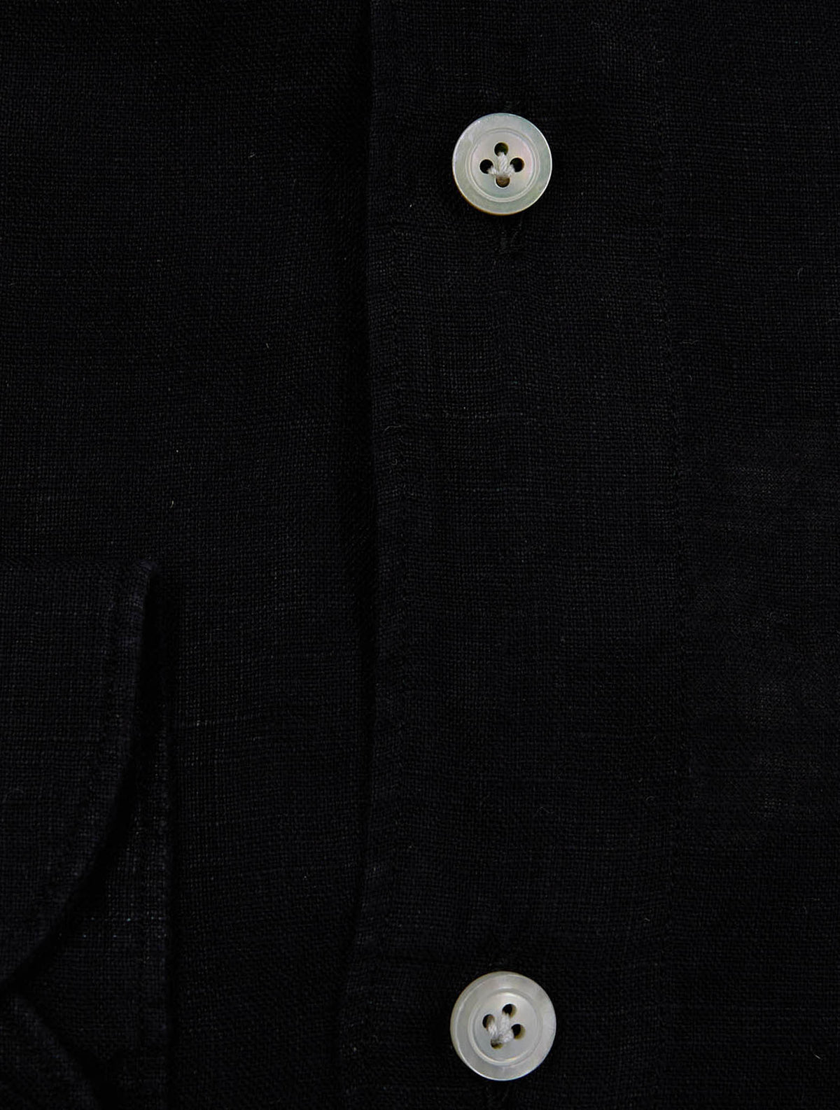 Finamore 1925 Black Linen Shirt BALI