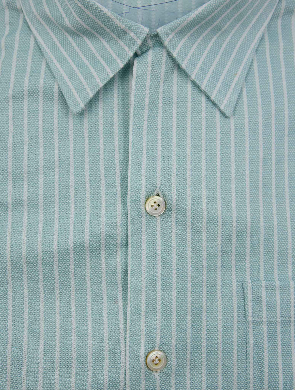 Finamore 1925 Green White Cotton Shirt BART