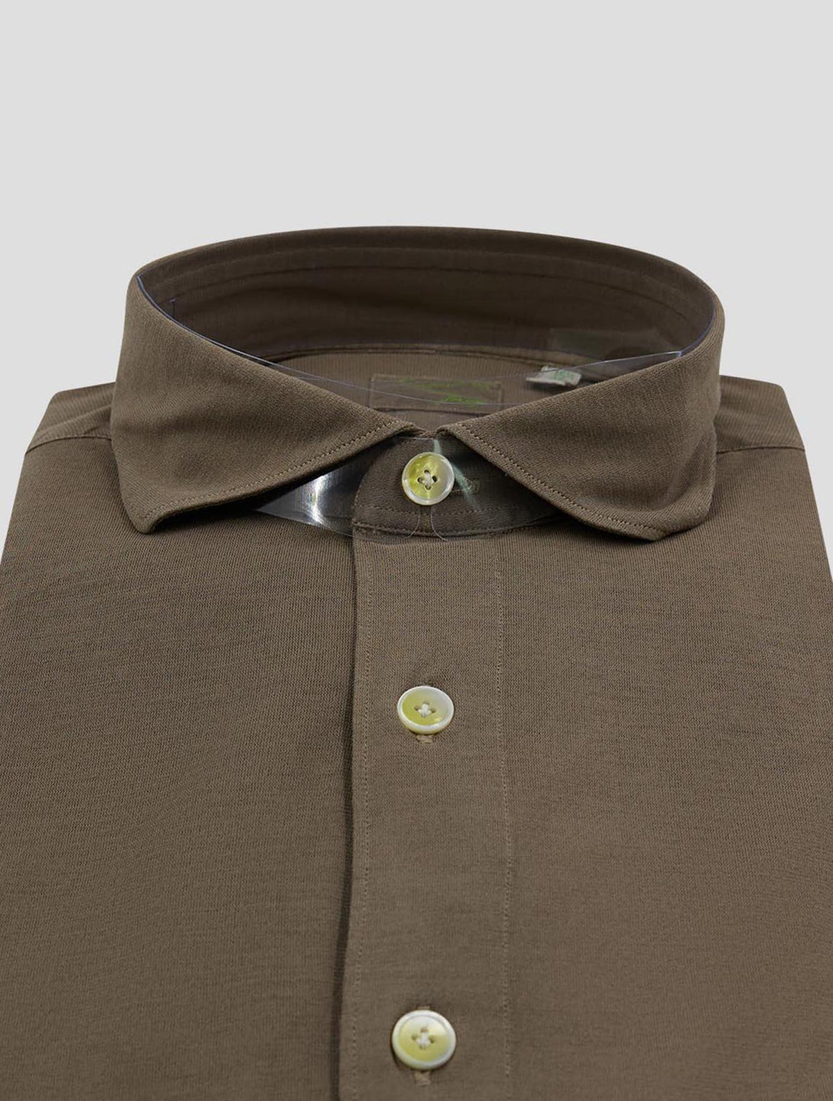 Finamore 1925 Brown Cotton Shirt TORS