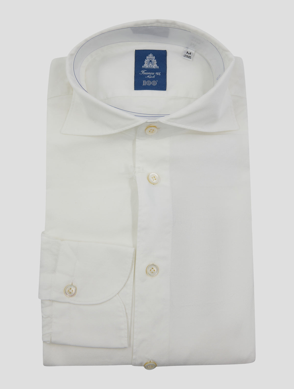 Finamore 1925 White Cotton Shirt BALI