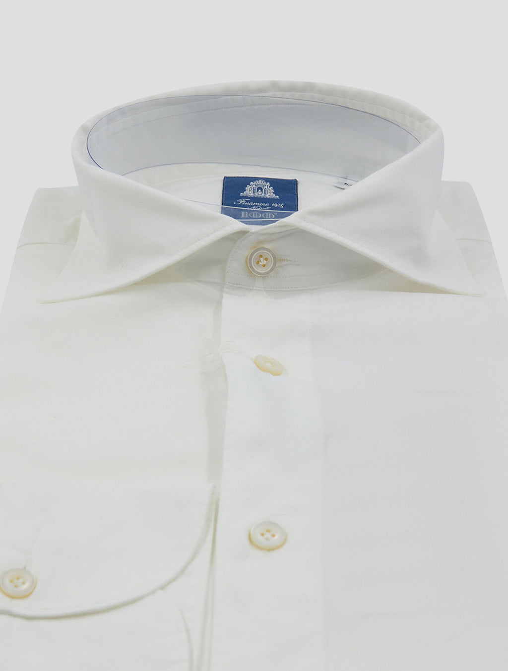 Finamore 1925 White Cotton Shirt BALI