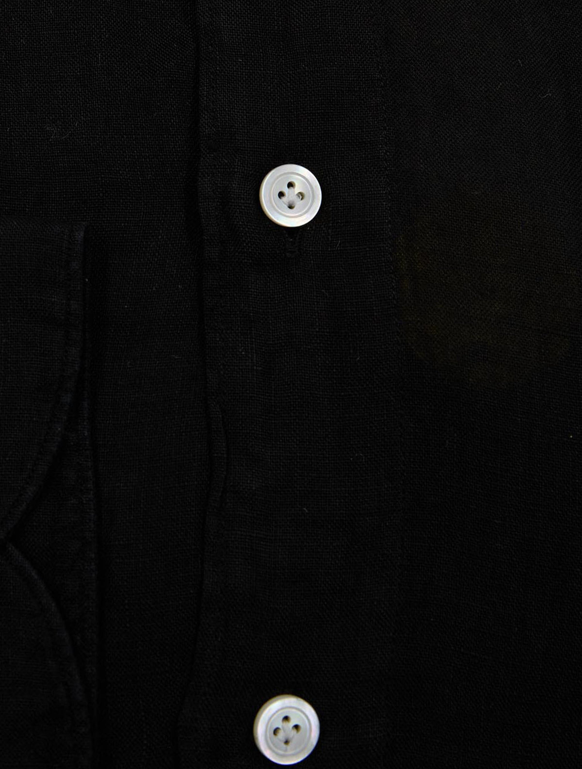 Finamore 1925 Black Linen Shirt TOKYO