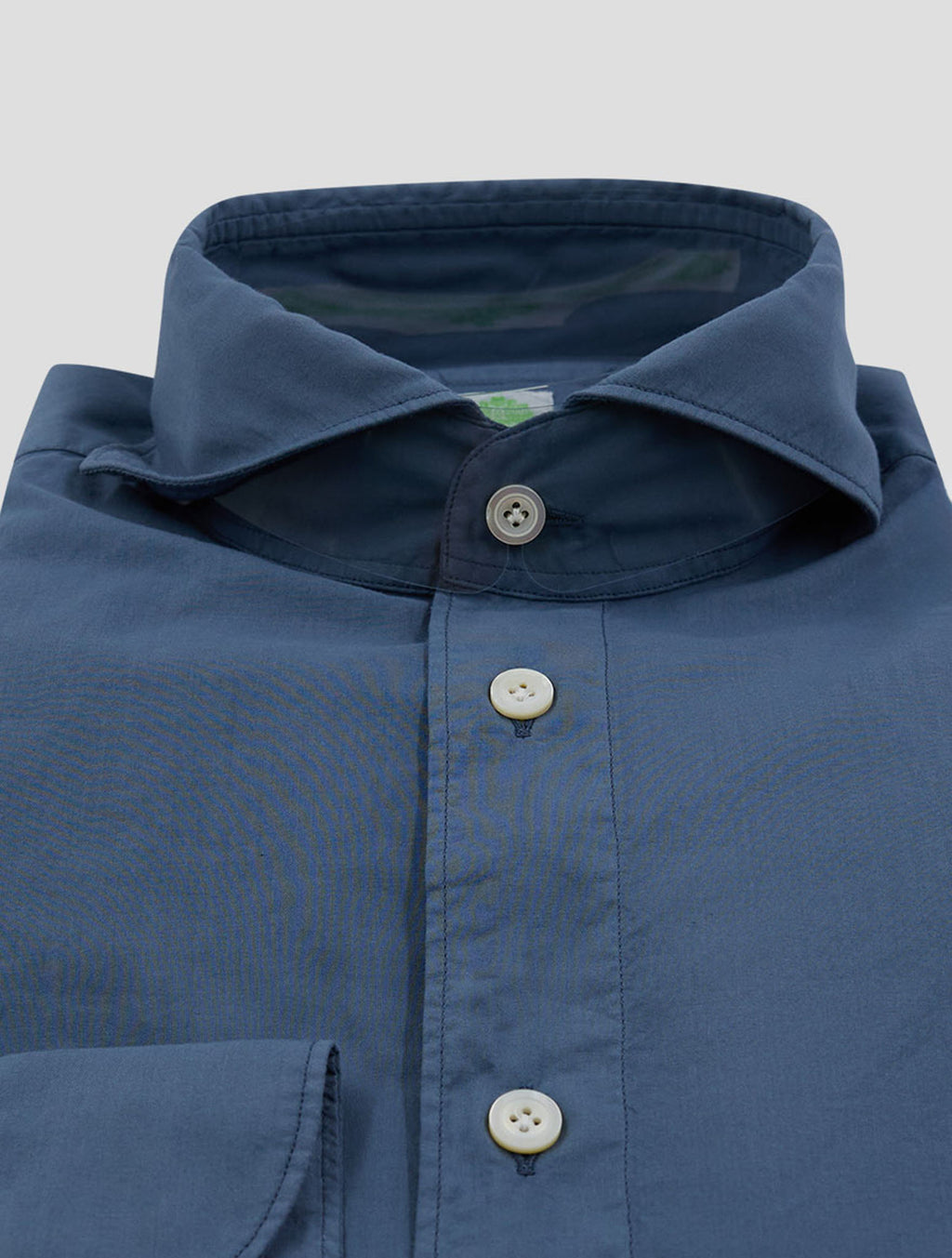 Finamore 1925 Blue Cotton Shirt BALI