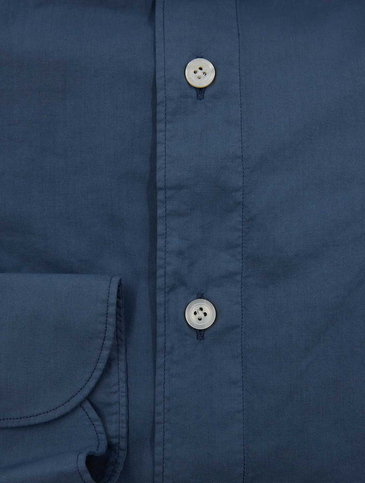 Finamore 1925 Blue Cotton Shirt BALI