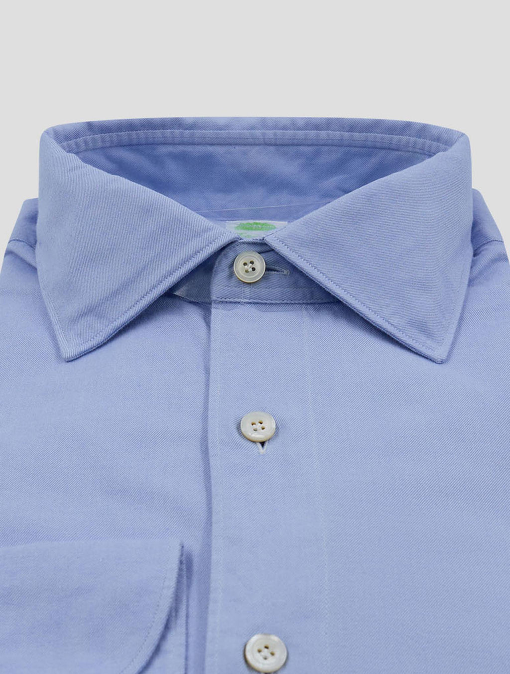 Finamore 1925 Light Blue Cotton Shirt GAETA