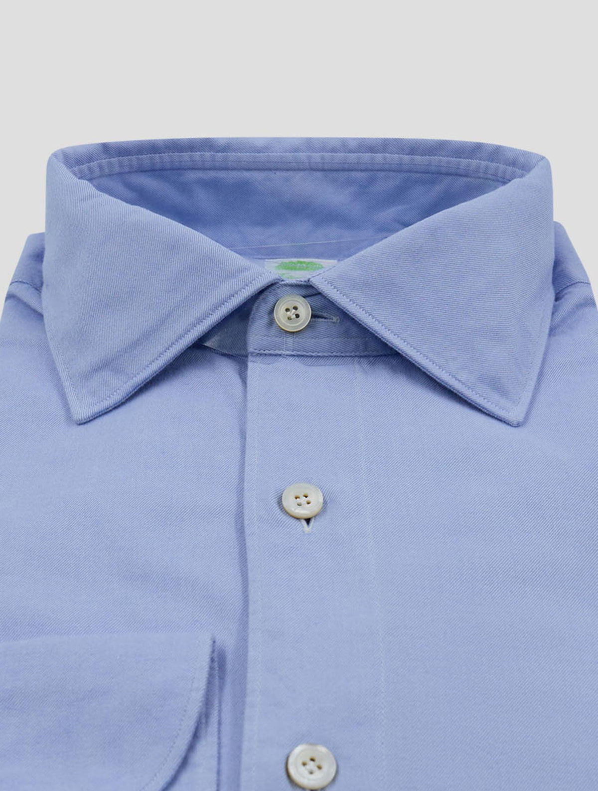 Finamore 1925 Light Blue Cotton Shirt GAETA