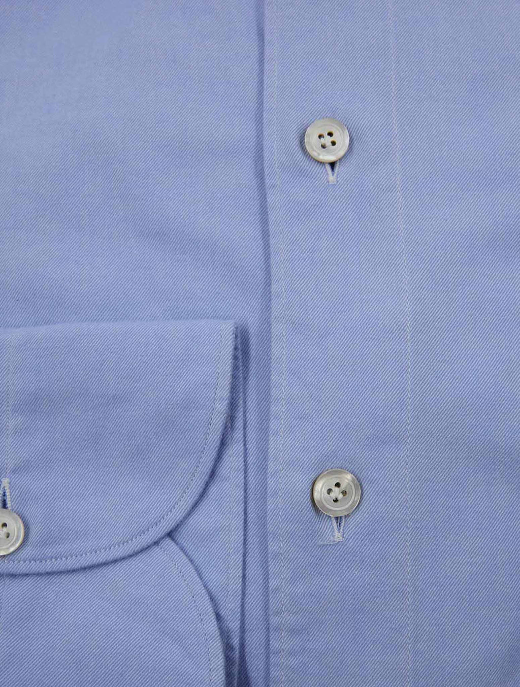 Finamore 1925 Light Blue Cotton Shirt GAETA
