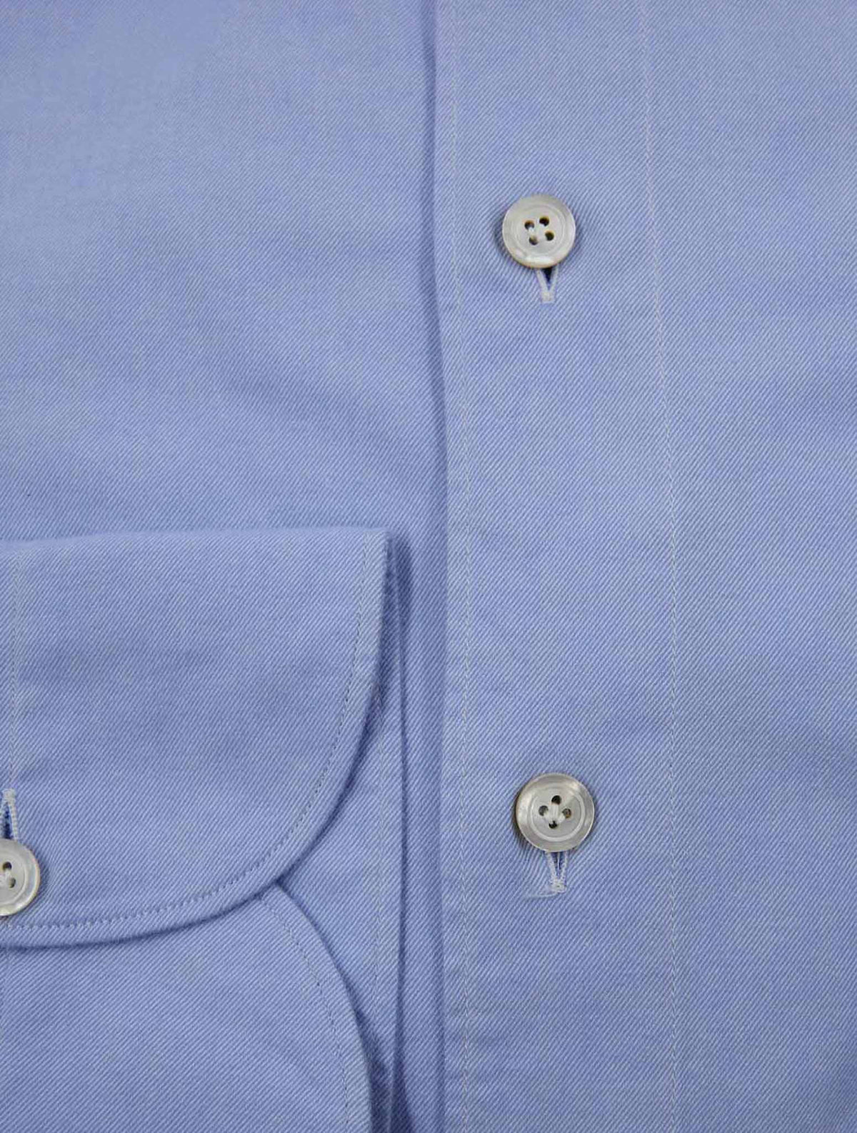 Finamore 1925 Light Blue Cotton Shirt GAETA