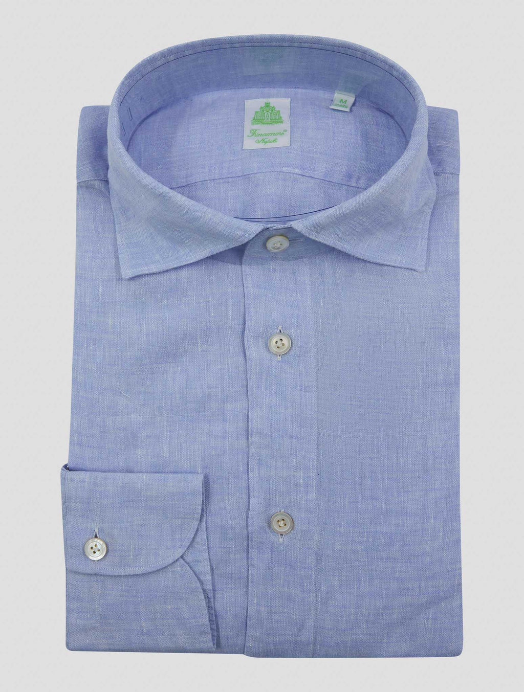 Finamore 1925 Light Blue Linen Shirt Bali