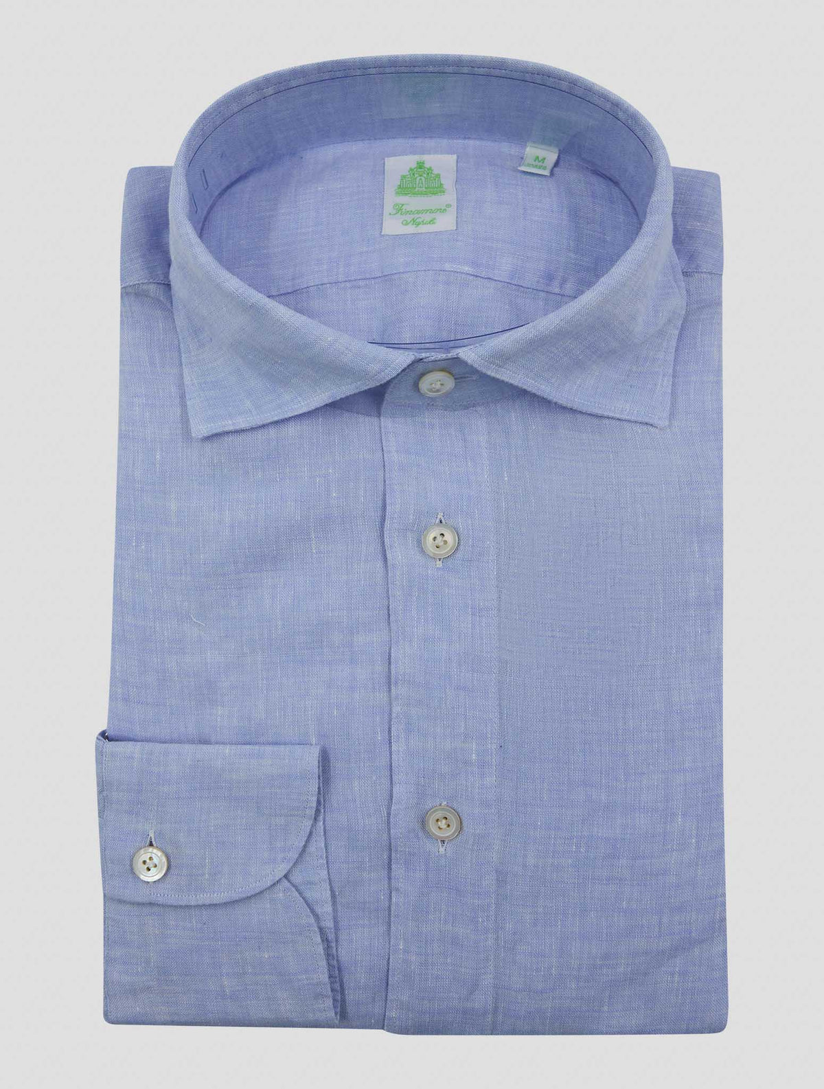Finamore 1925 Light Blue Linen Shirt Bali