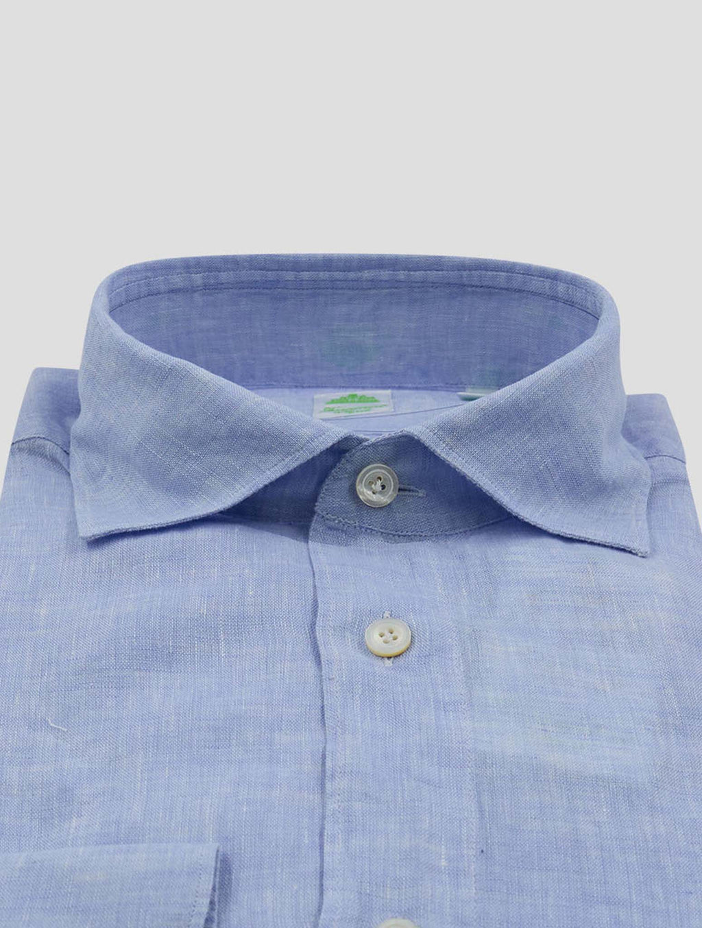 Finamore 1925 Light Blue Linen Shirt Bali