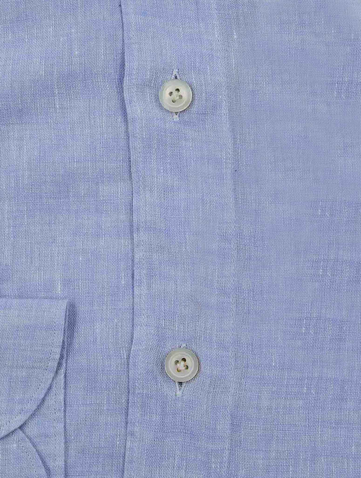 Finamore 1925 Light Blue Linen Shirt Bali
