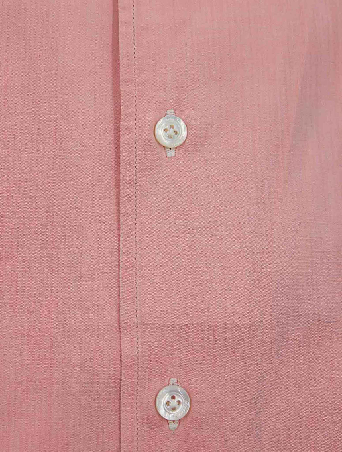 Finamore 1925 Pink Cotton Shirt Versilia