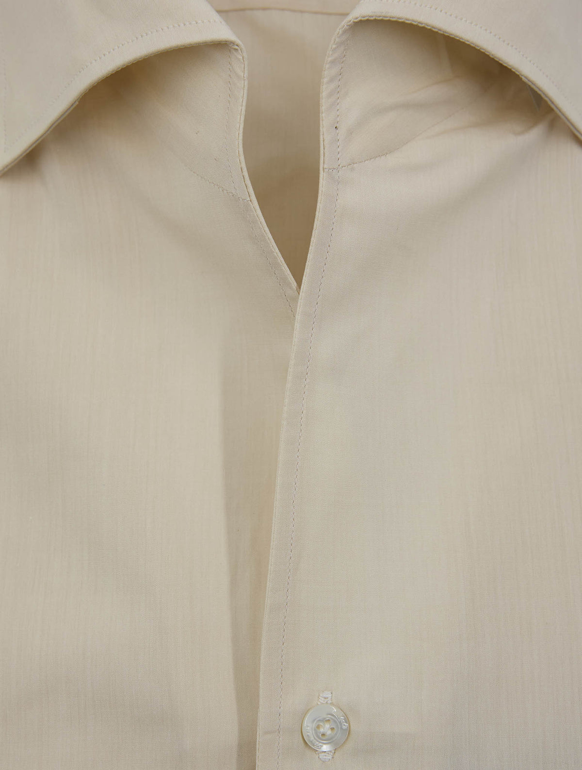 Finamore 1925 Light Beige Cotton Shirt Napoli