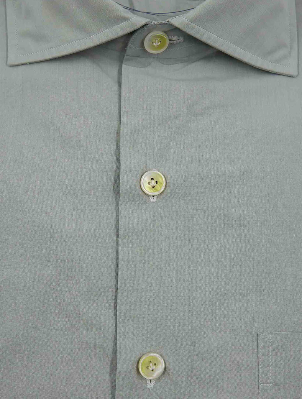 Finamore 1925 Gray Cotton Shirt Napoli