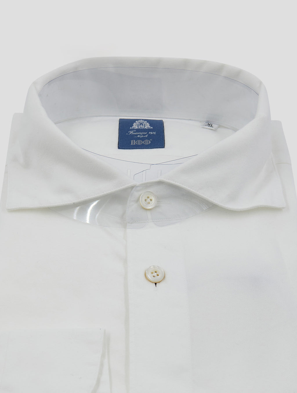 Finamore 1925 White Cotton Shirt Verona