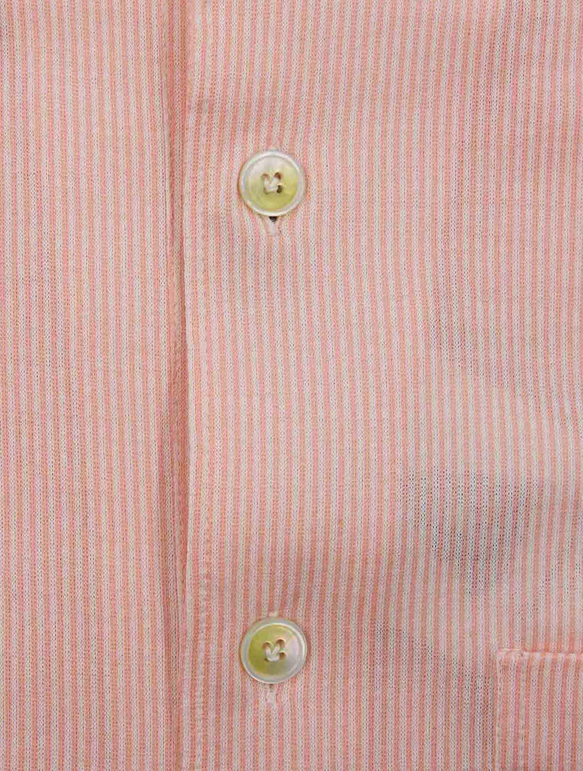 Finamore 1925 Pink White Cotton Shirt Vico