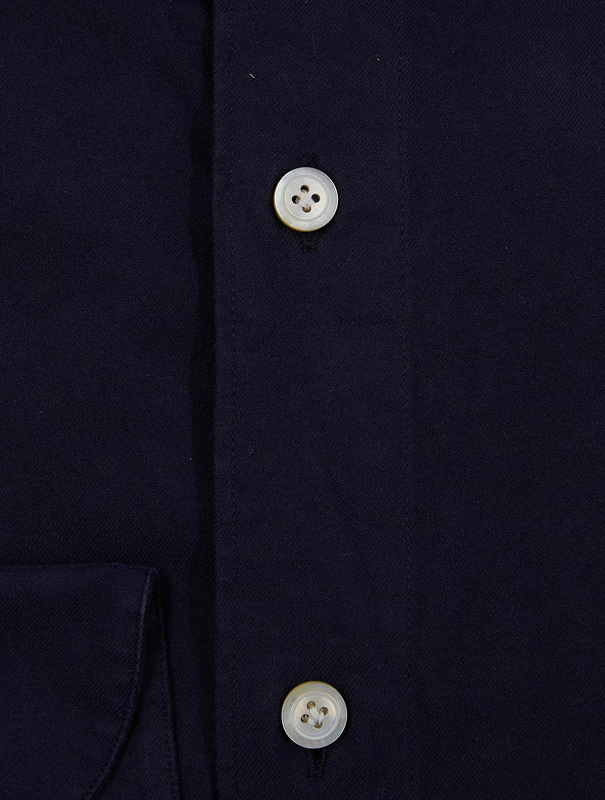 Finamore 1925 Dark Blue Cotton Shirt Verona