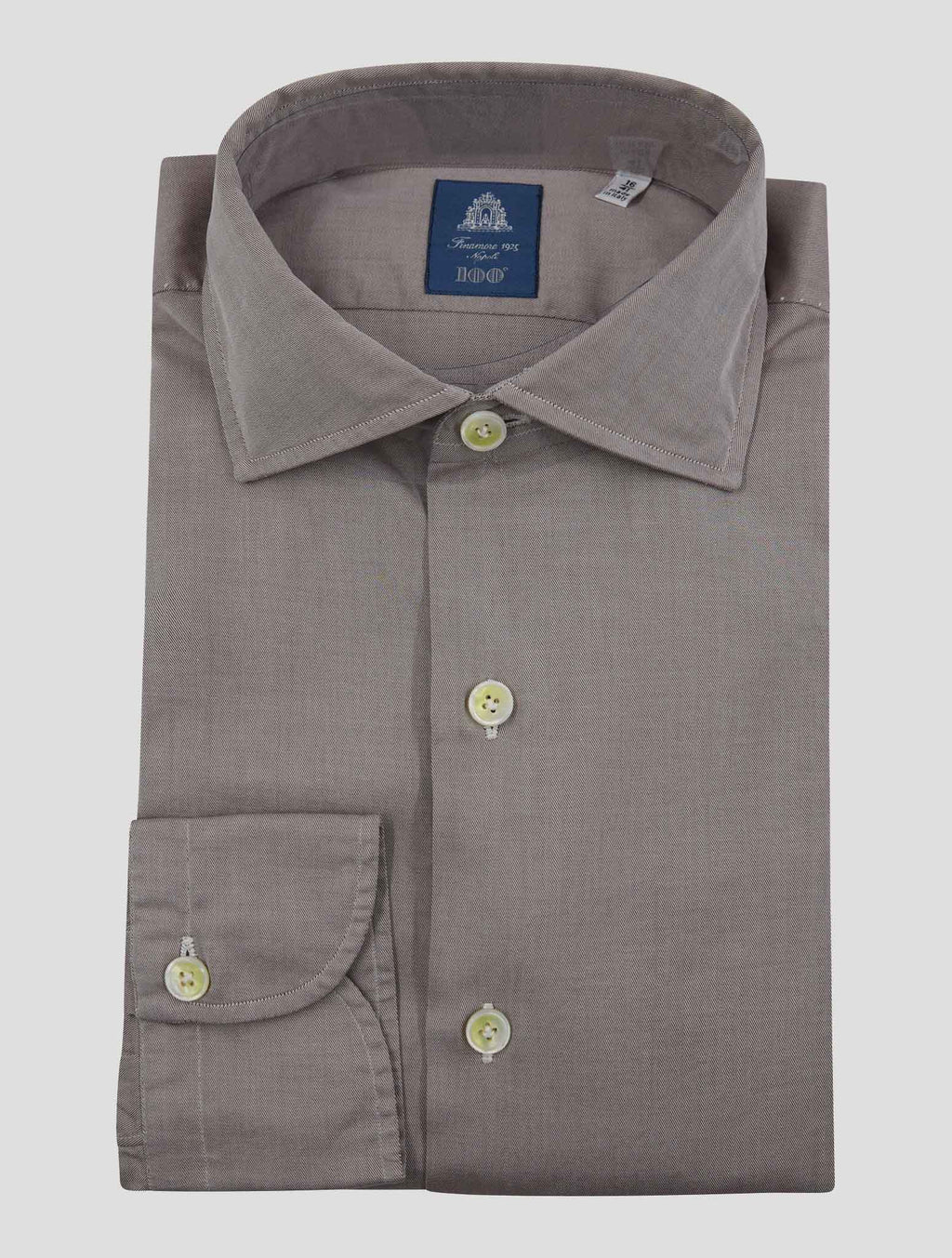 Finamore 1925 Wine Cotton Shirt NAP87