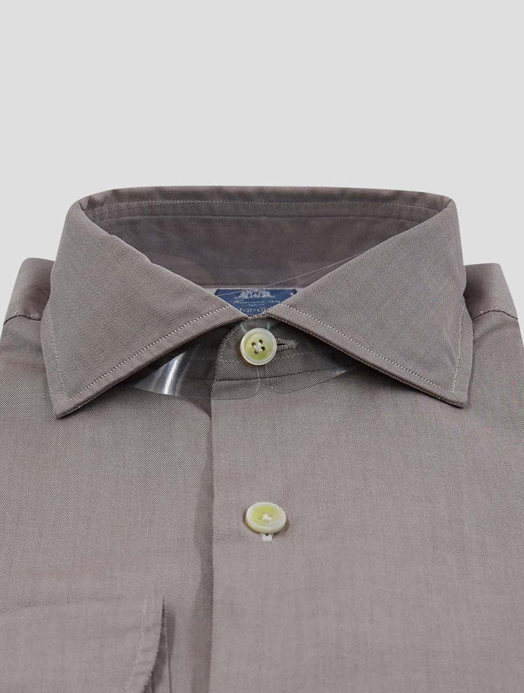 Finamore 1925 Wine Cotton Shirt NAP87
