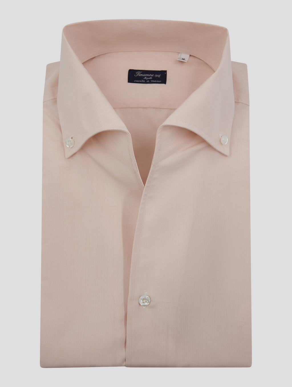 Finamore 1925 Pink Cotton Shirt Napoli