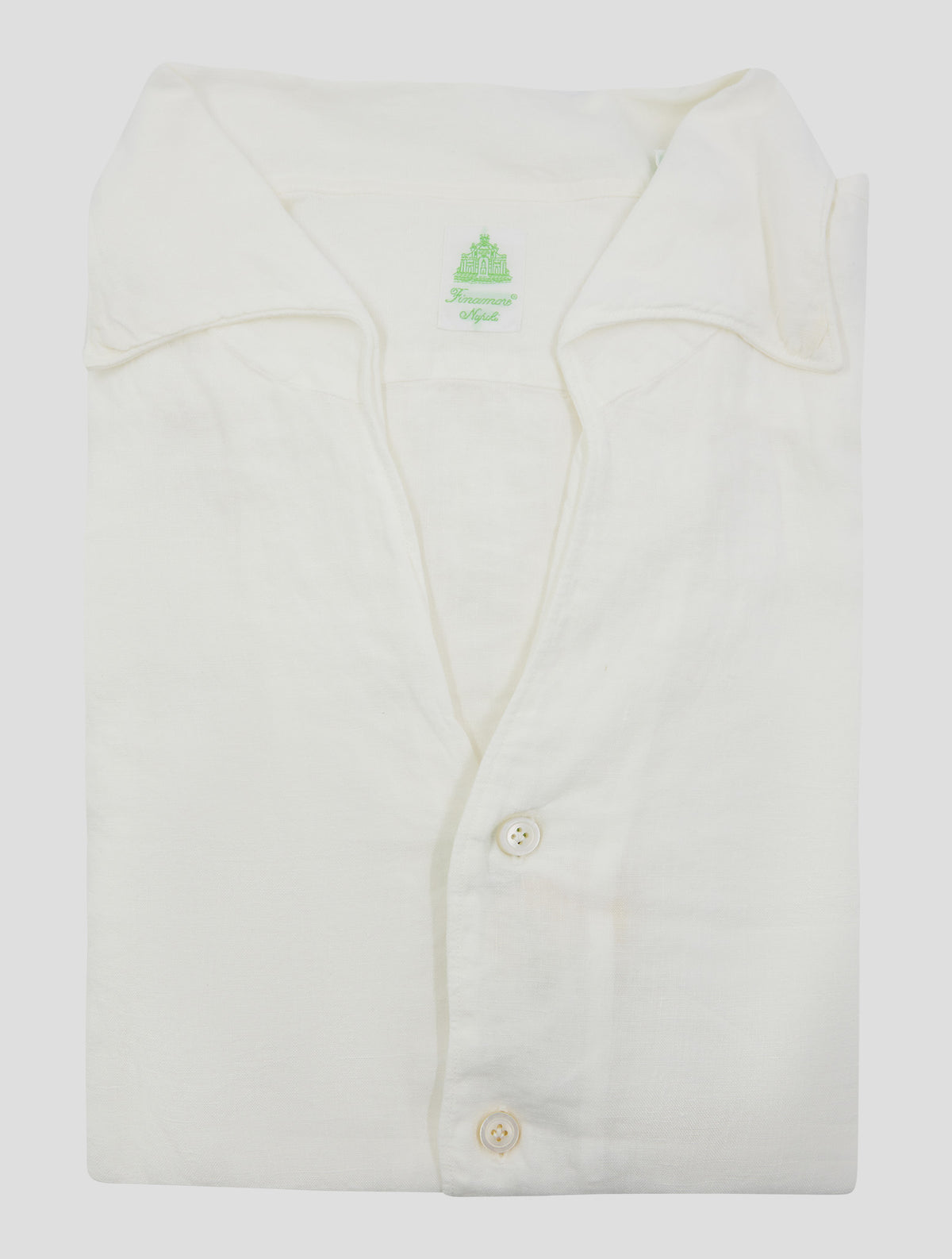 Finamore 1925 White Linen Shirt Gaeta